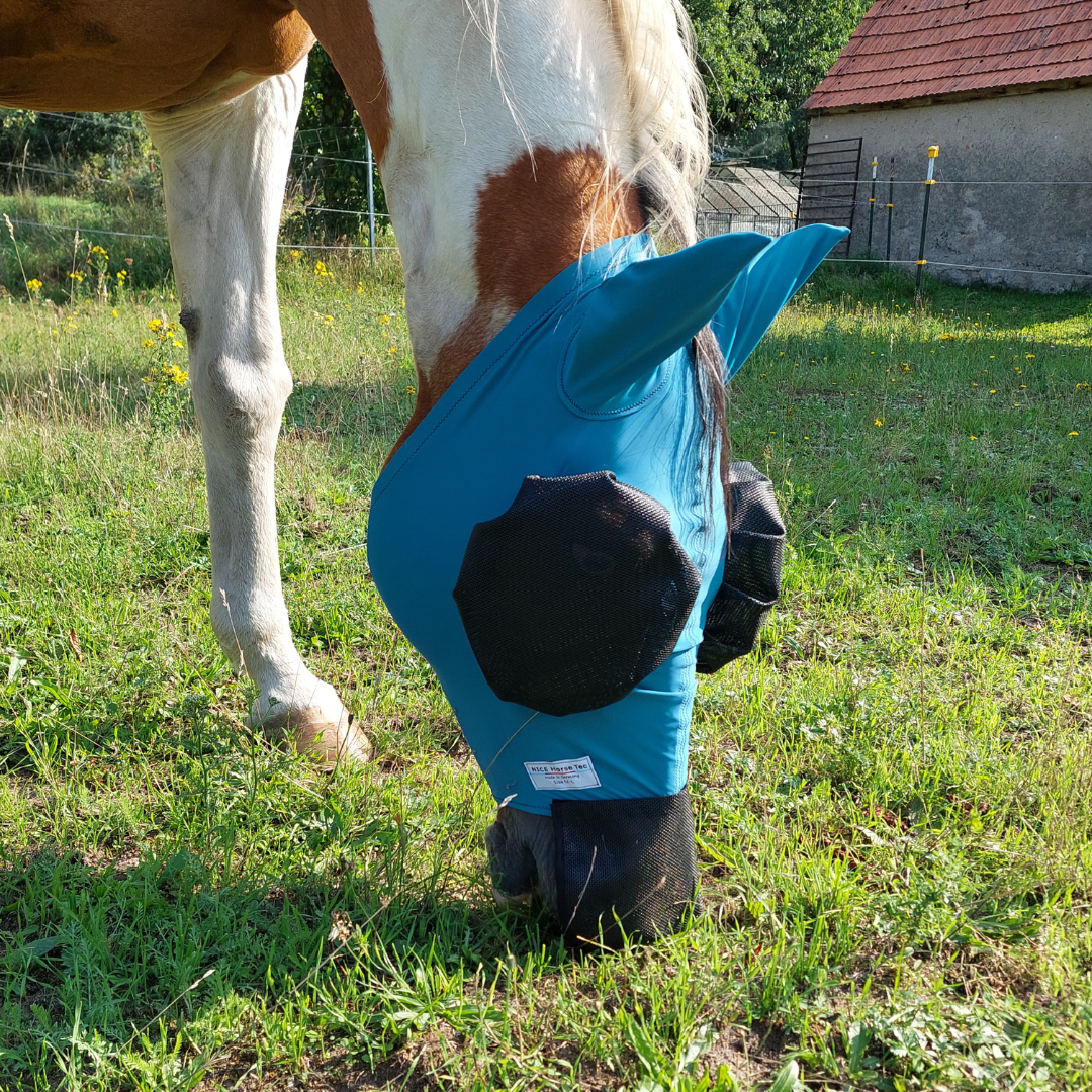 Softfliegenmaske mit Ohrenschutz - mit Nüsternschutz