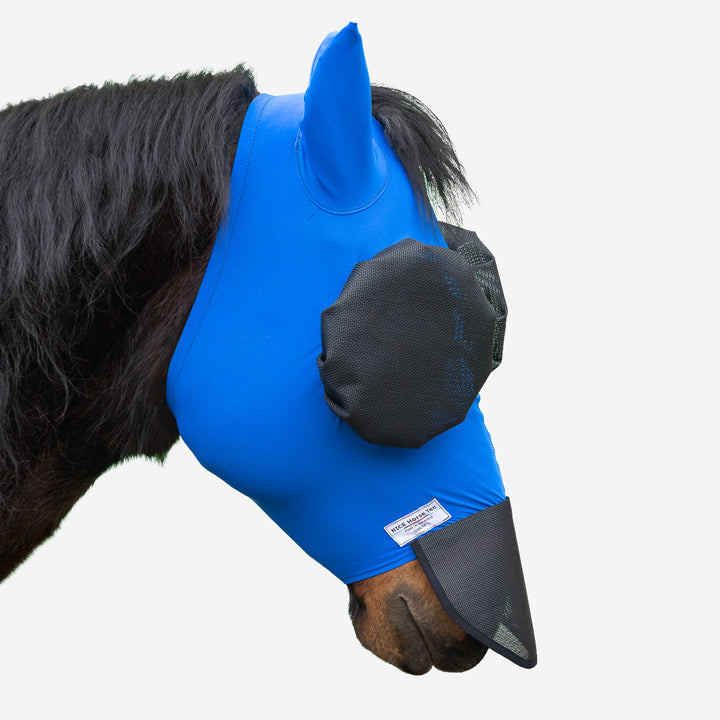 Softfliegenmaske mit Ohrenschutz - mit Nüsternschutz